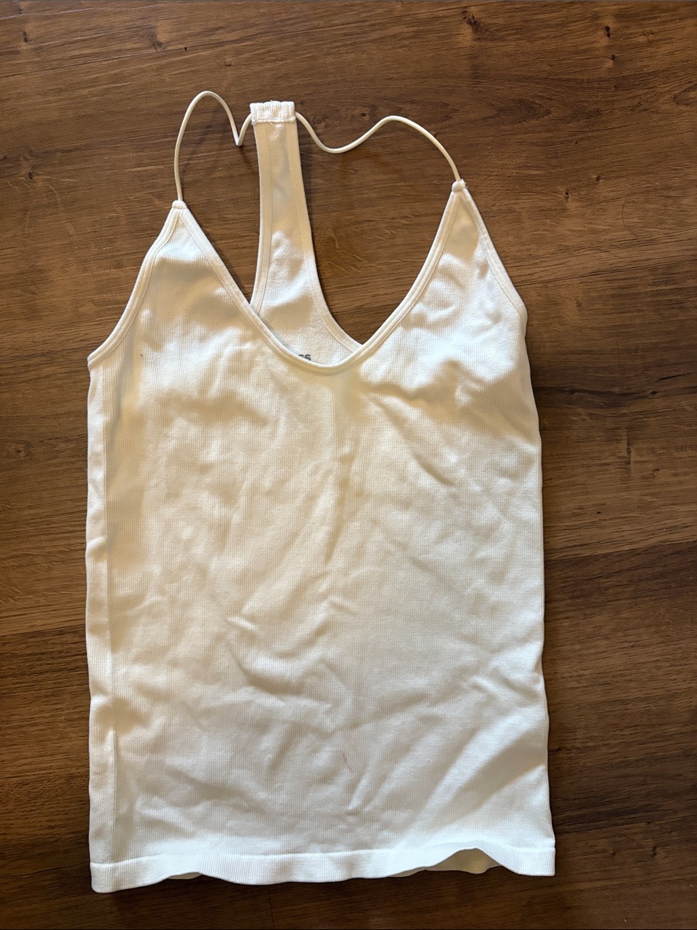 Express Cream Racerback Tank
